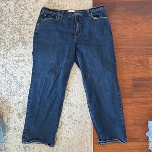 Abercrombie & Fitch Dark Blue Denim Pants